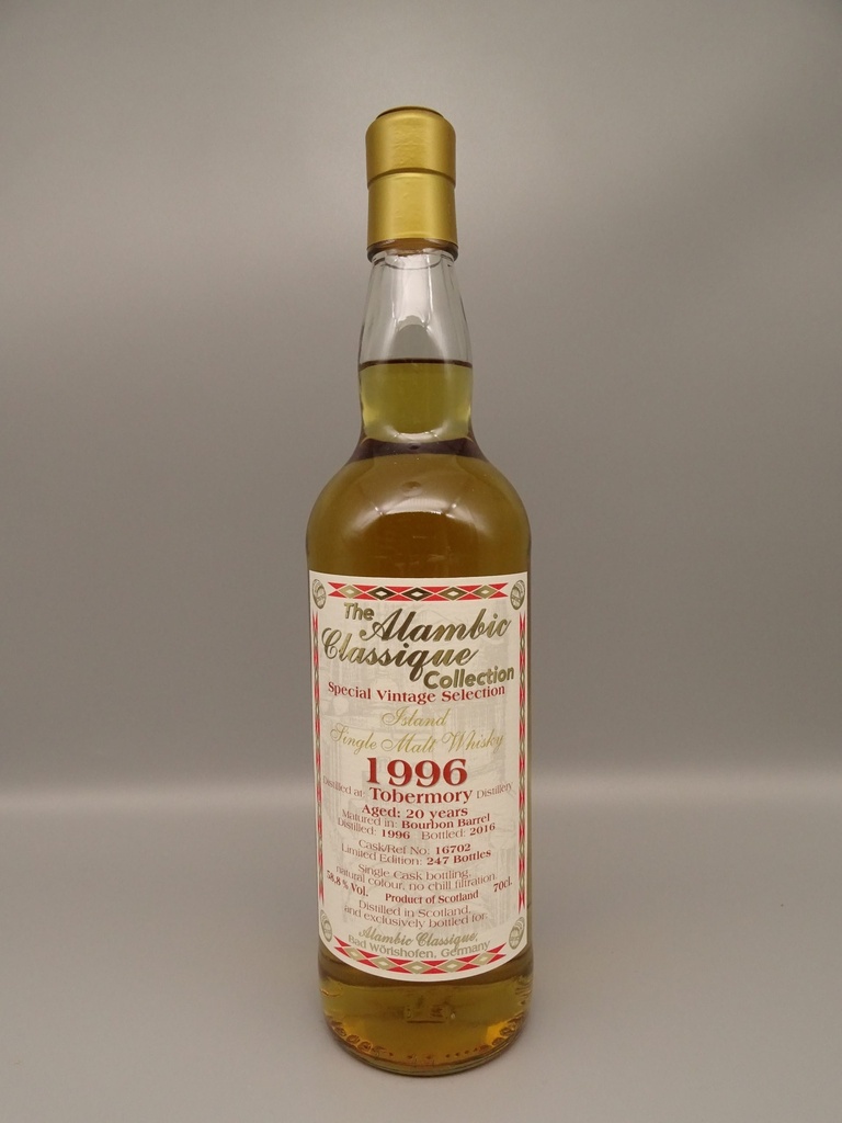 Tobermory 1995 27yo 1st fill BB + finish 5yrs Guyana Rum Barrel SingleCask 57,5% Cask Strength