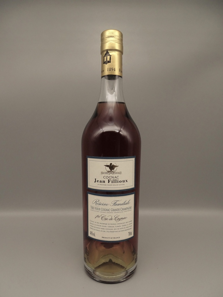 Cognac Reserve Familiale (Jahrgang 1948 und älter!) Très Vielle Grand Champagne 1er Cru 40%