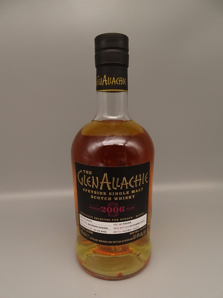 GlenAllachie 2006/2018 Bourbon Single Barrel 61,4% Cask Strength