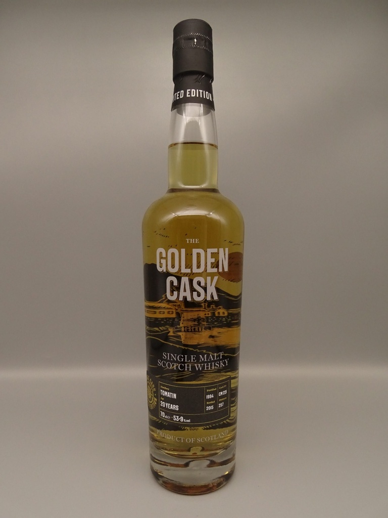 Tomatin 1994/2015 Single Cask No. CM221 53,9% Cask Strength