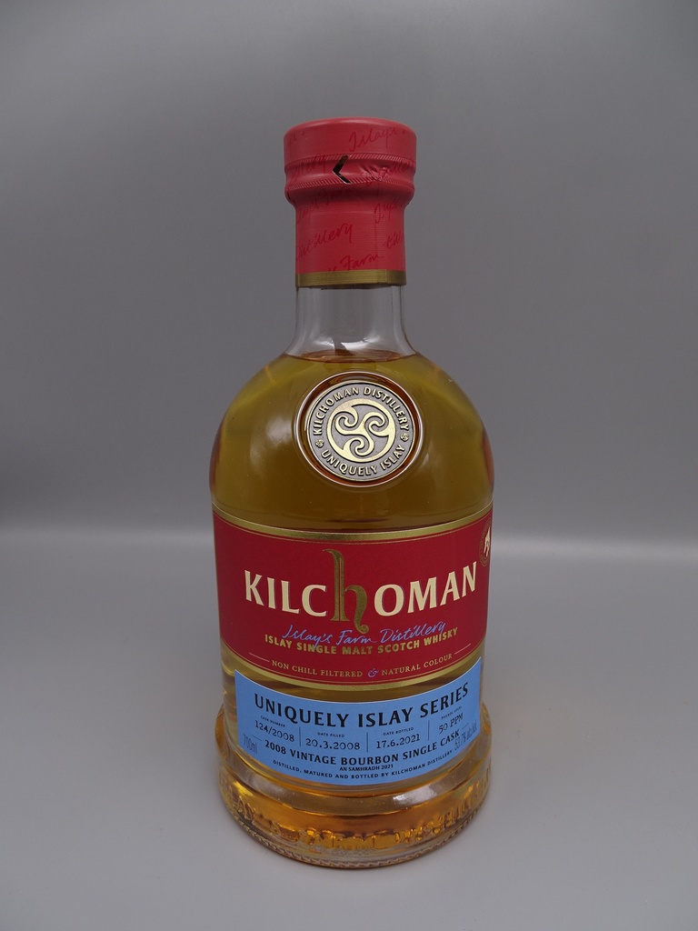 Kilchoman Vintage 2008 Uniquely Islay Series #9/9 Cask 124/2008 13y Fresh Bourbon Cask 53,7%