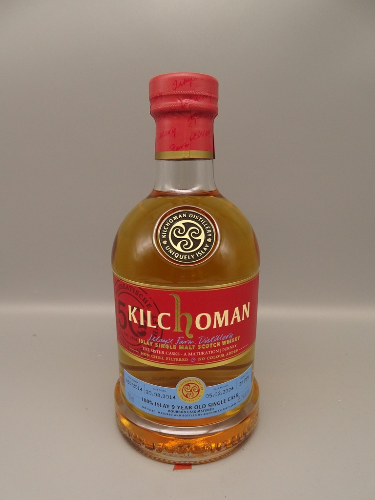 Kilchoman Vintage 2014 9yo 100% Islay 20ppm Bourbon Cask 650/2014 55,3%