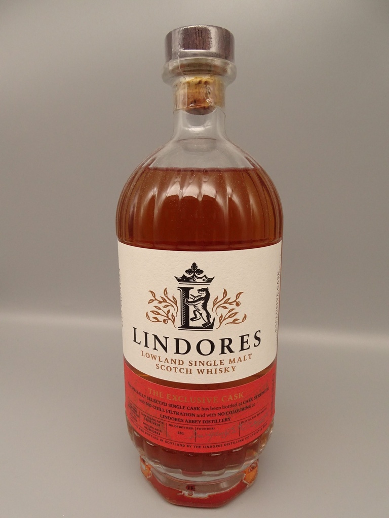 Lindores Abbey Distillery 2018/2023 4yo The Exclusive Casks Ruby Port Wine Barrique No.018/0626 60,4%