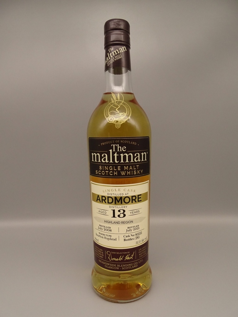 Ardmore 2008/2021 13yo Bourbon Hogshead 51,5%