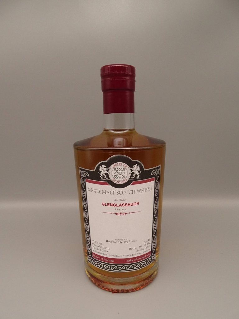 Glenglassaugh 2009/2018 4 Bourbon Octave Casks 49,2%