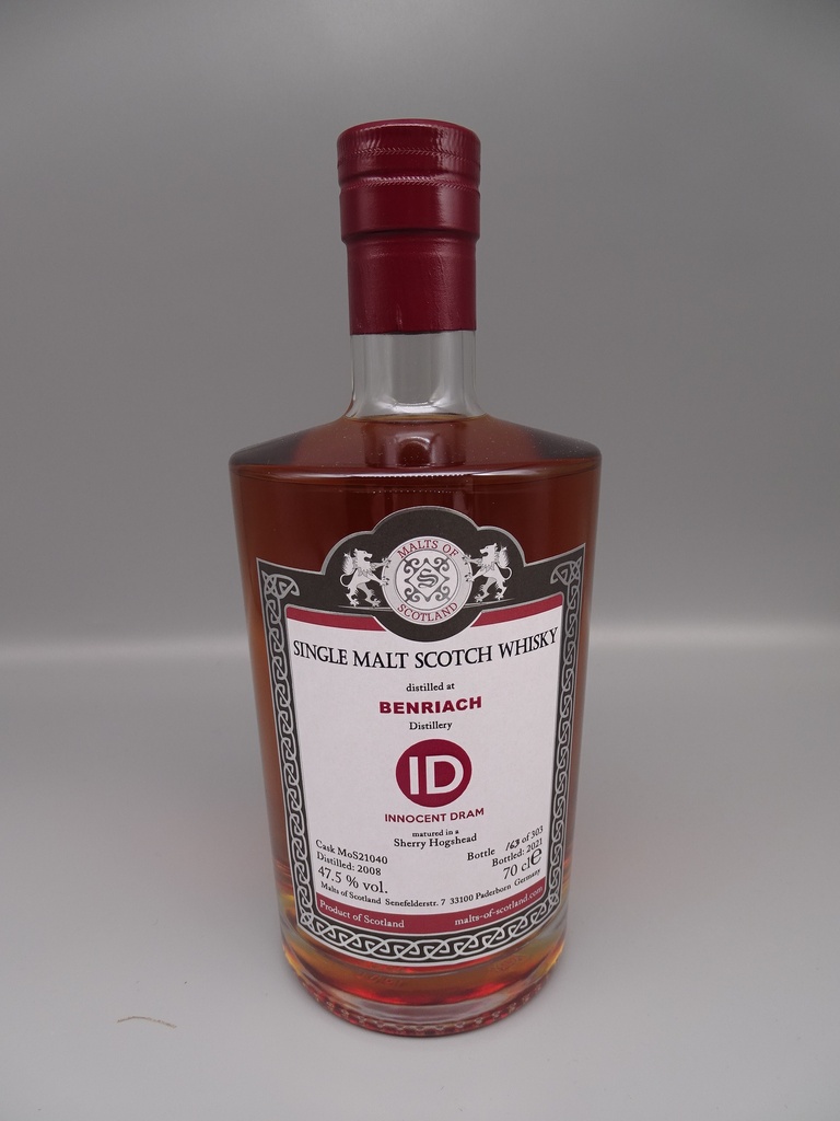 Benriach 2008/2021 ID Innocent Dram Sherry Hogshead 47,5%