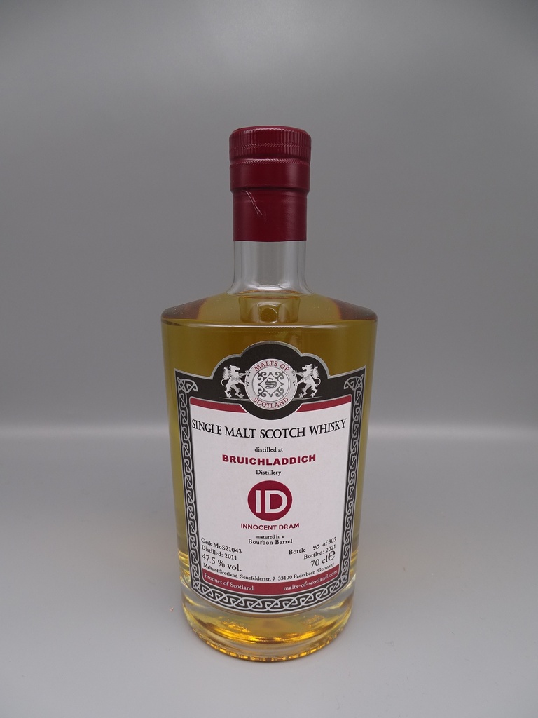 Bruichladdich 2011/2021 ID Innocent Dram Bourbon Barrel 47,5%