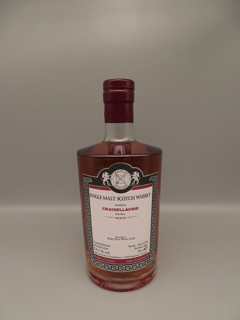 Craigellachie 2010/2021 Ruby Port Wine Cask 54,5%