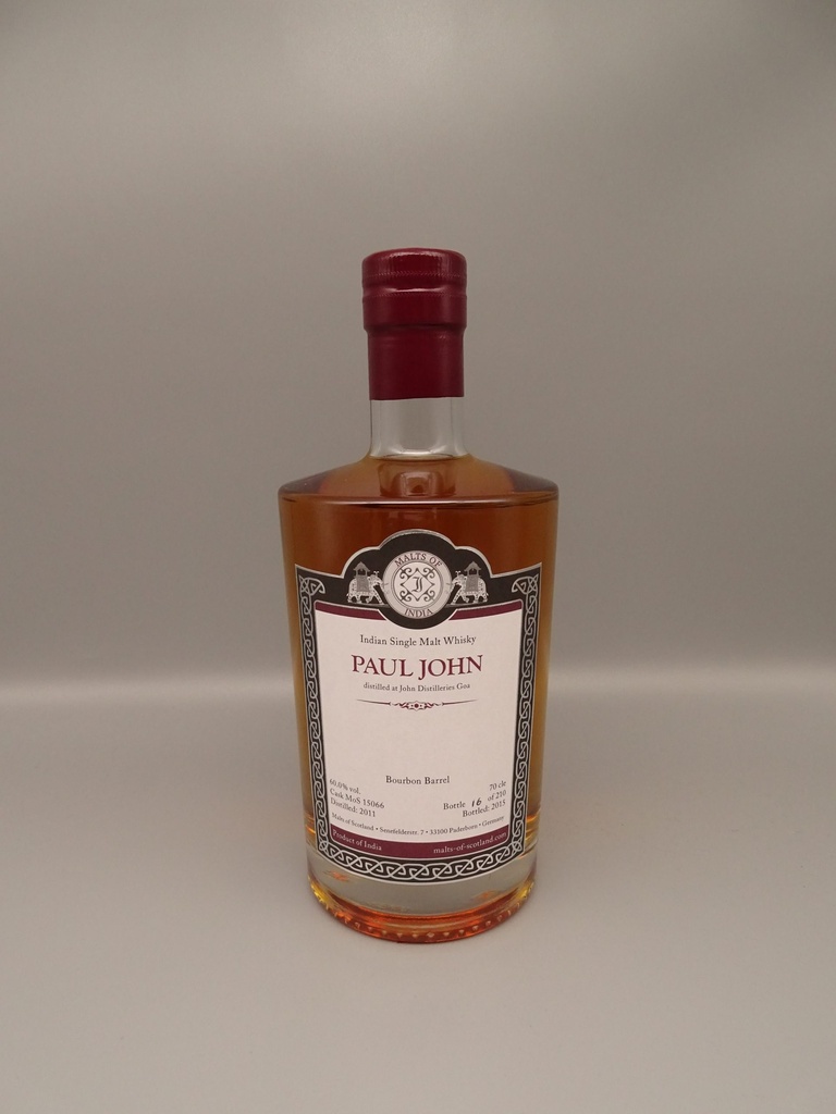 Paul John 2011/2015 Bourbon Single-Barrel 60,0% Cask Strength