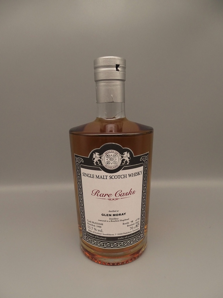 Glen Moray 1988/2021 Rare Casks Range Bourbon Hogshead 53,7%