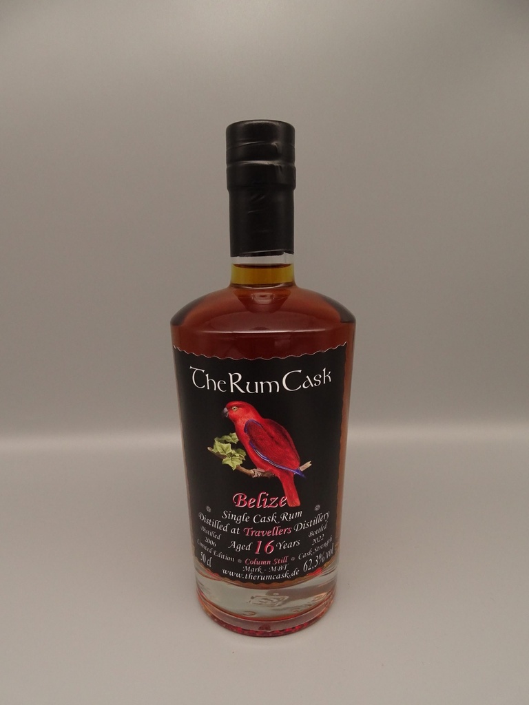BELIZE 2006 16yo Travellers Destillerie Rum Single Cask 62,3% Cask Strength