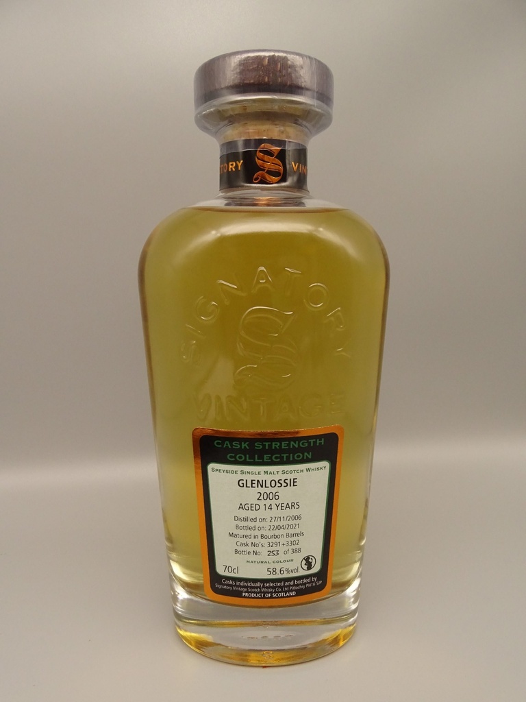 Glenlossie 2006/2021 14yo Bourbon Barrels 3291 und 3302 58,6% Cask Strength