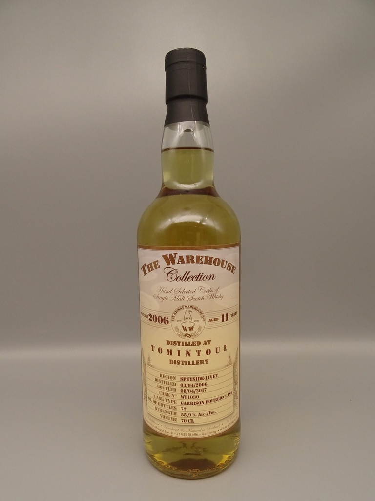 Tomintoul 2006/2017 11yo Garrison Bourbon Cask 55,9%