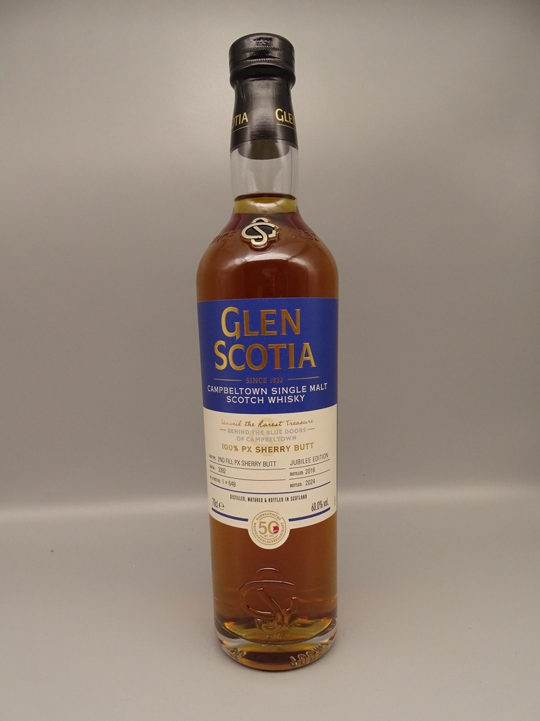 Glen Scotia 2016/2024 "100% PX SherryButt" 2nd fill #3392 60%