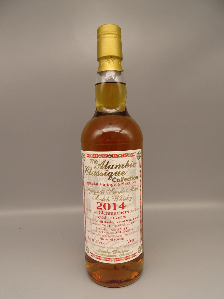 Glentauchers 2014/2024 10yo Bordeaux Wine Cask 61,8%