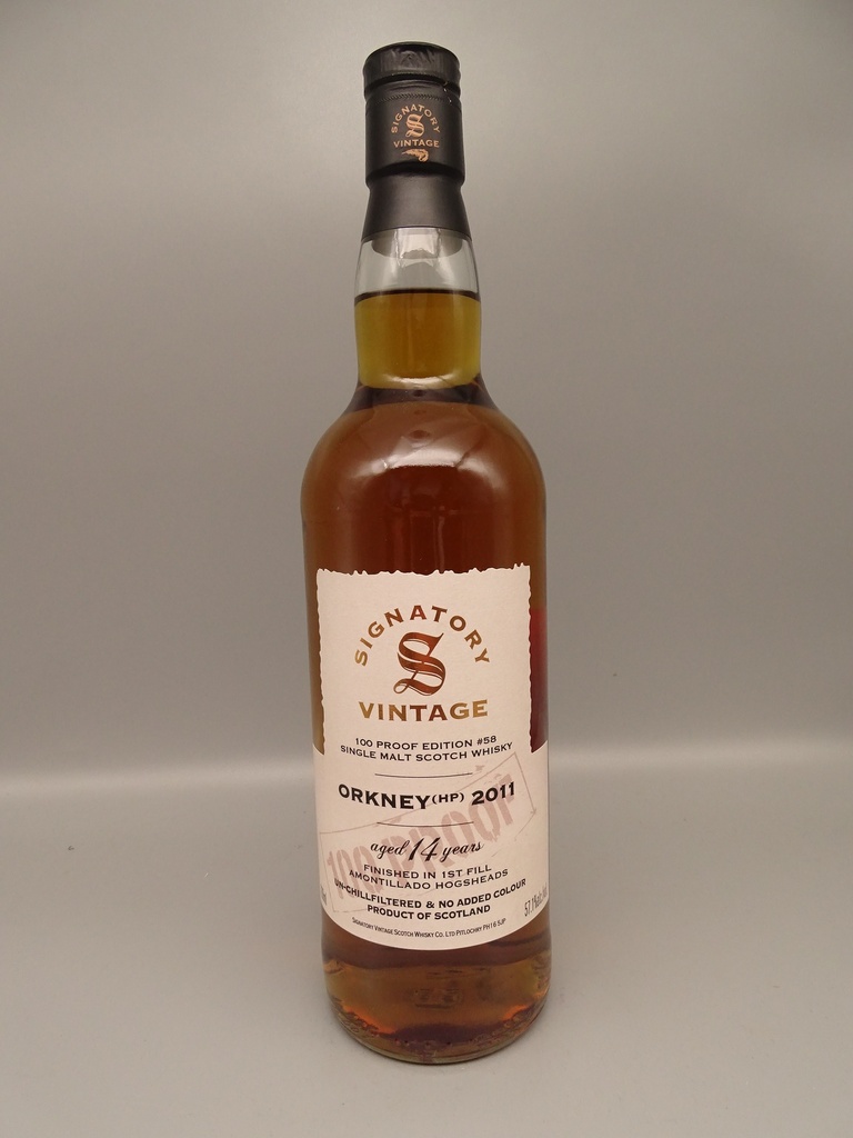 Orkney (HP) 2010/2025 14yo Amontillado 100 Proof Edition No. 58 57,10%