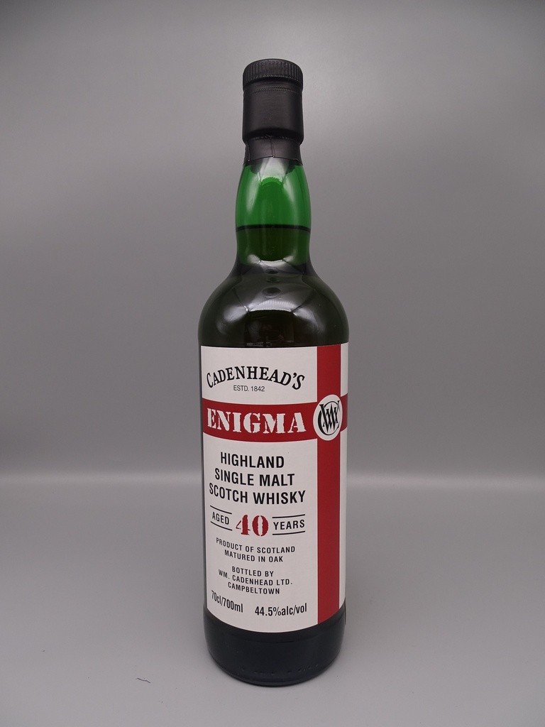 Enigma 40yo Single Malt (mutmaßlich Glenmorangie) 44,5%