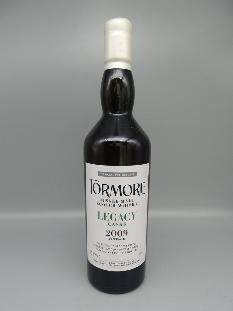 Tormore 2009/2025 15yo Legacy Casks 1st Fill Bourbon Casks 55,9%