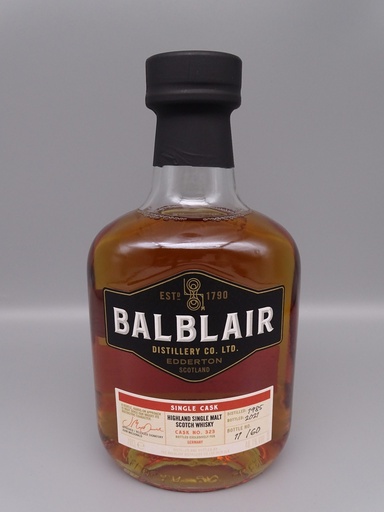 [P0006096] Balblair 1985/2021 Single Cask No. 323 for Germany 60 bottles only 48,1% Cask Strength