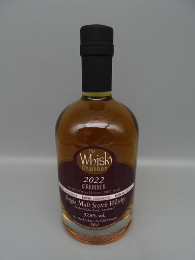 KIRKINNER 2022/2026 Single Lowlands Malt Whisky 2 Refill Oloroso Octaves 57,8%