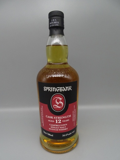 Springbank 12yo Cask Strength Spring 2026 100 % Bourbon Casks 56,6%