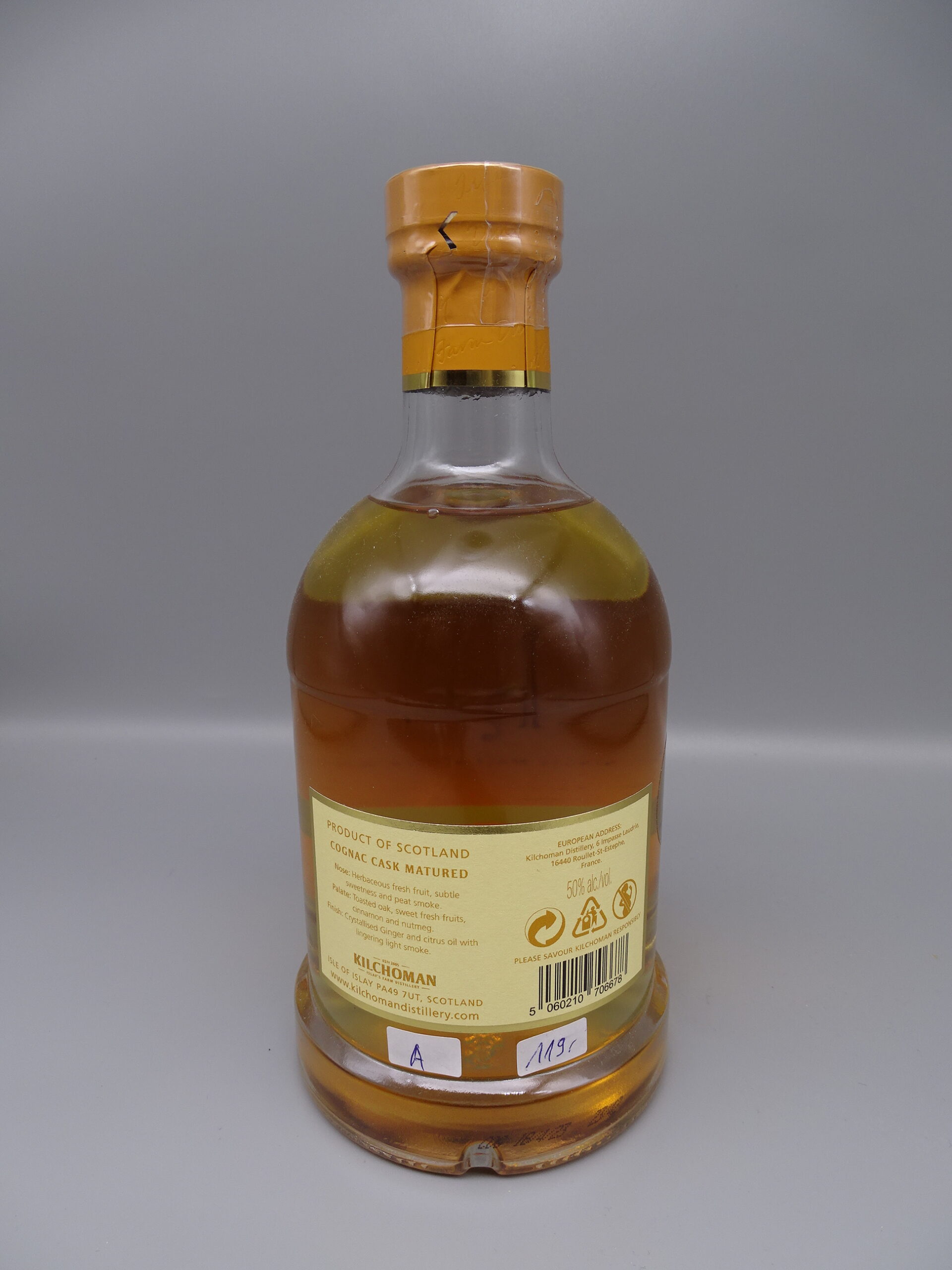 Kilchoman Cognac Cask Matured Limited Release 2023 50% – Bild 3