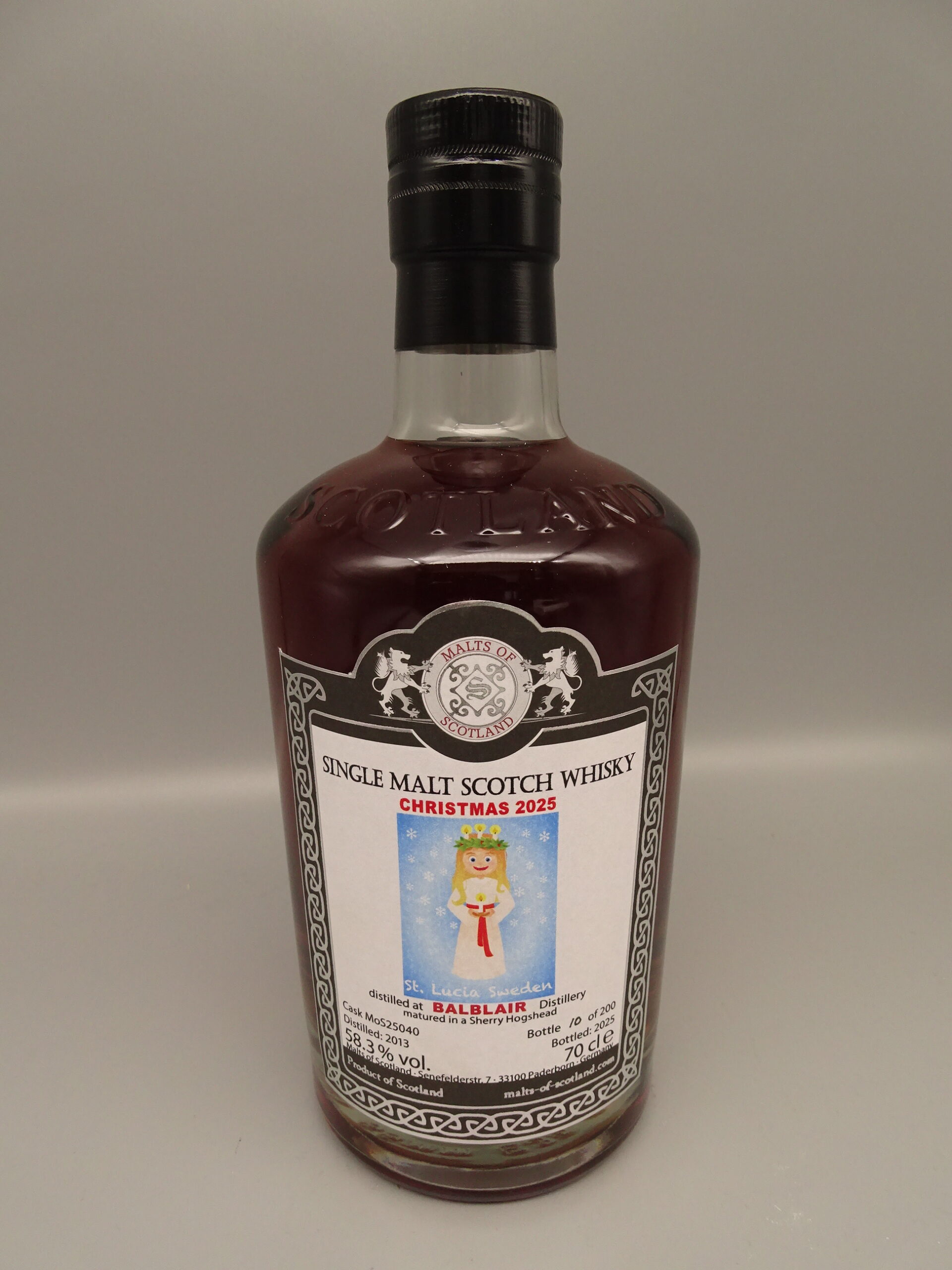 Balblair 2013/2025 Christmas 2025 Sherry Hogshead 58,3%