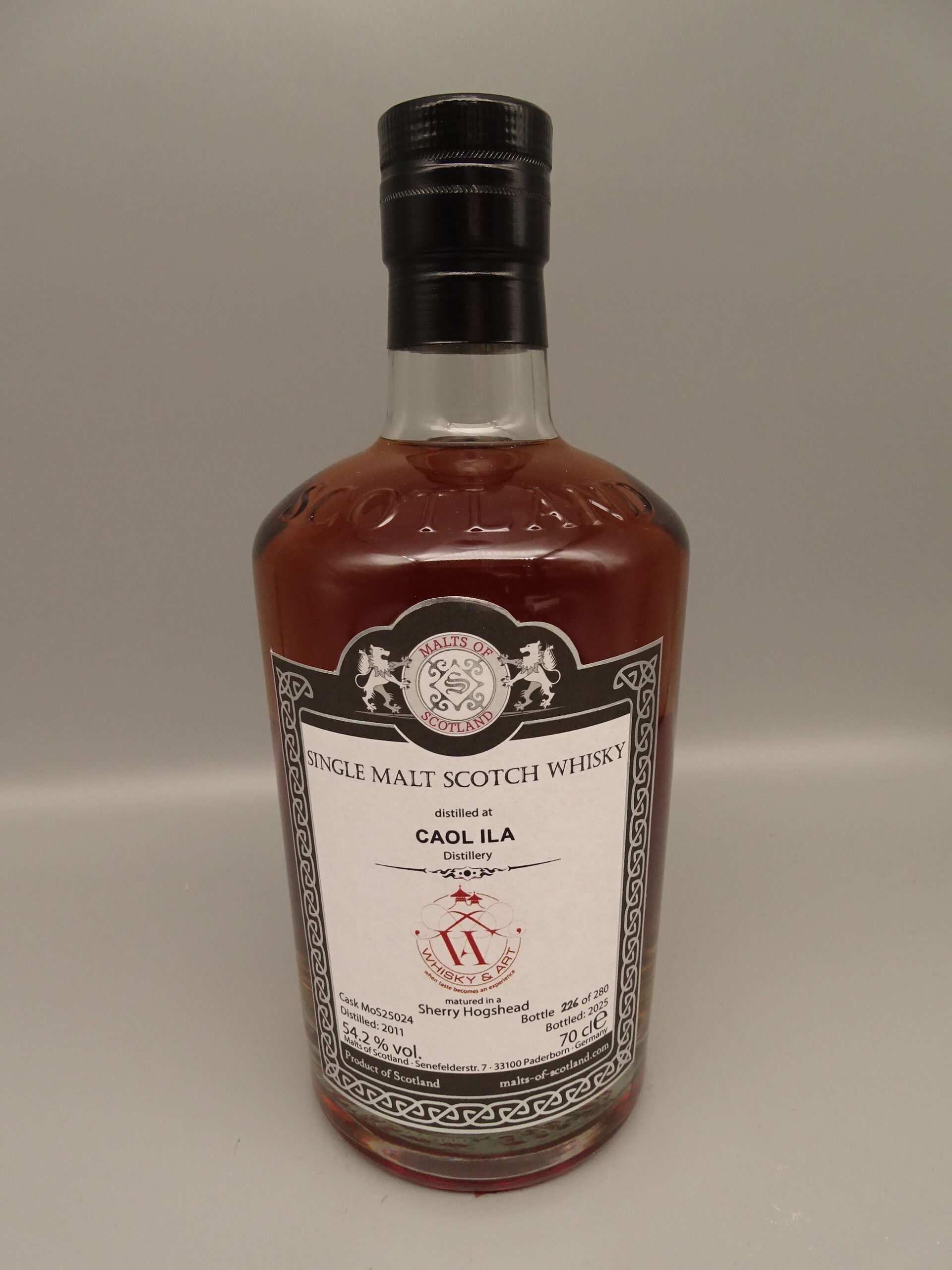 Caol Ila 2011/2025 20y MoS Sherry Hogshead Whisky & Art 54,2%