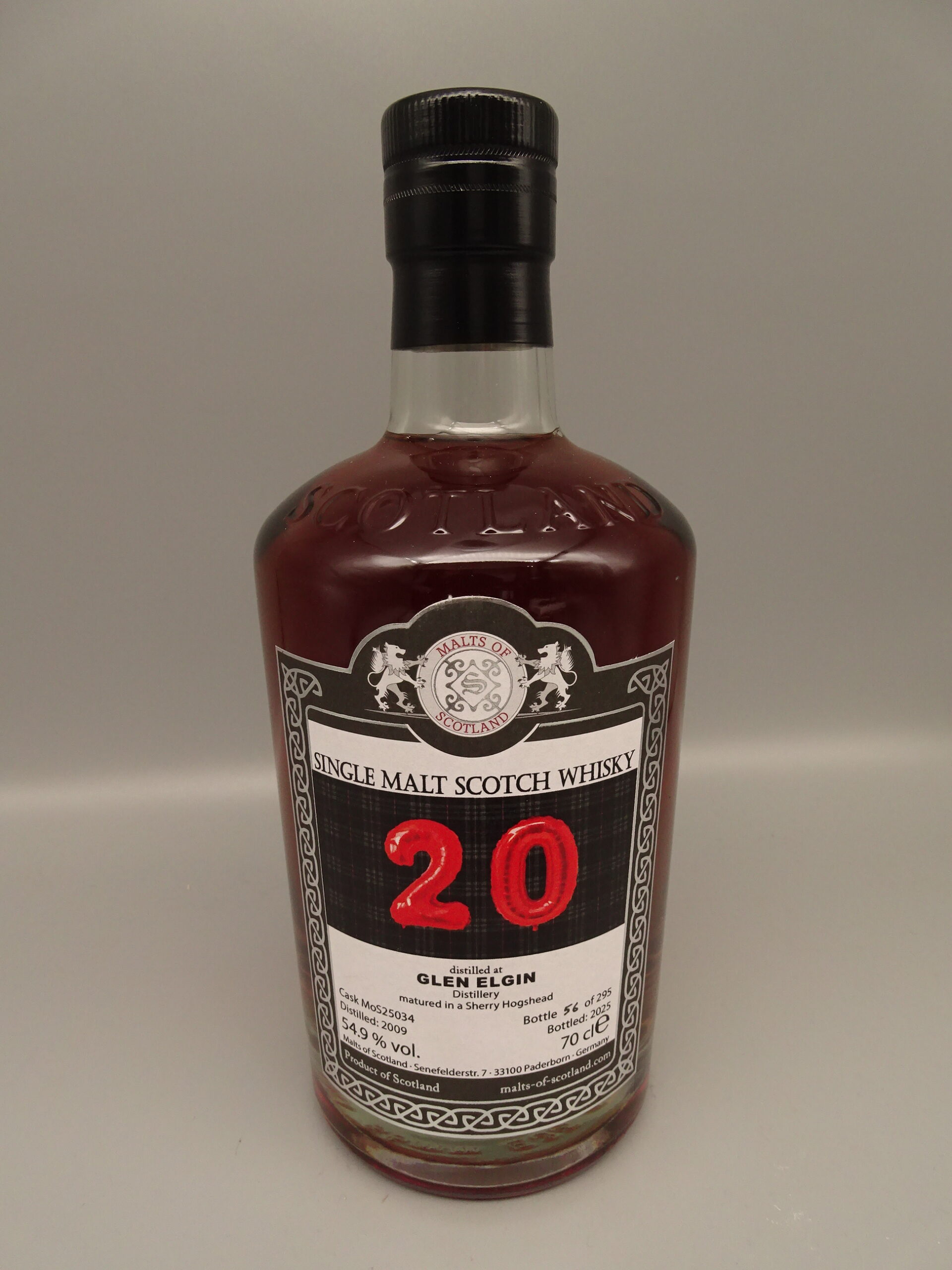 Glen Elgin 2009/2025 16y MoS Sherry Hogshead 54,9%