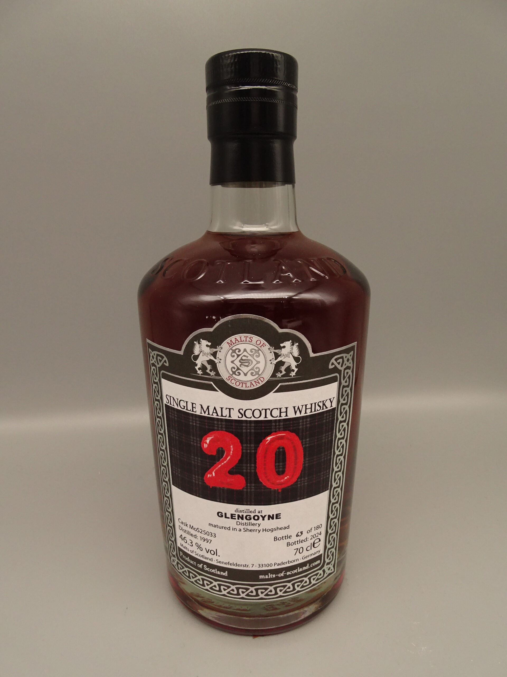 Glengoyne 1997/2024 20y MoS Sherry Hogshead 46,3%