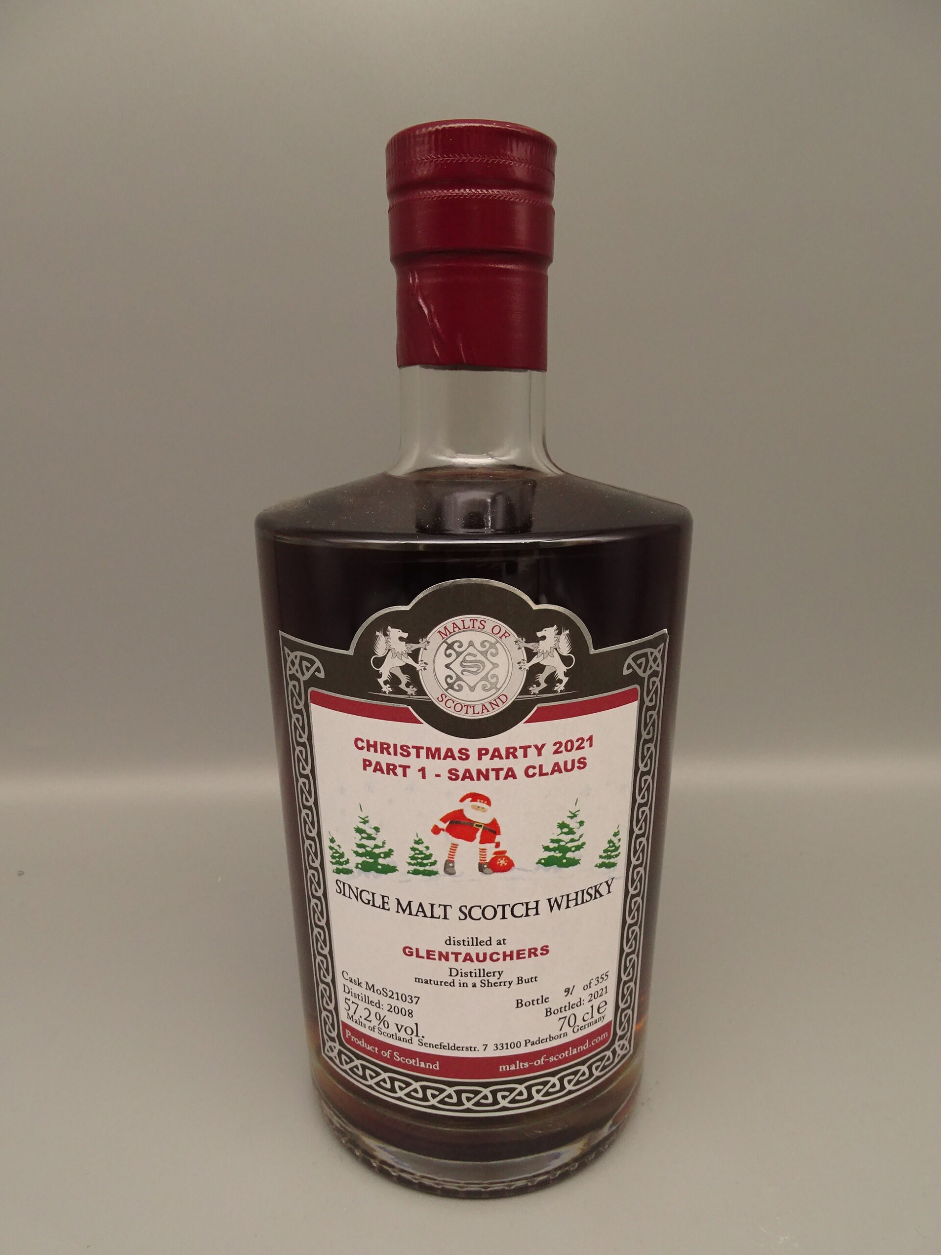 Glentauchers 2008/2021 Christmas 2021 Sherry Butt 57,2%