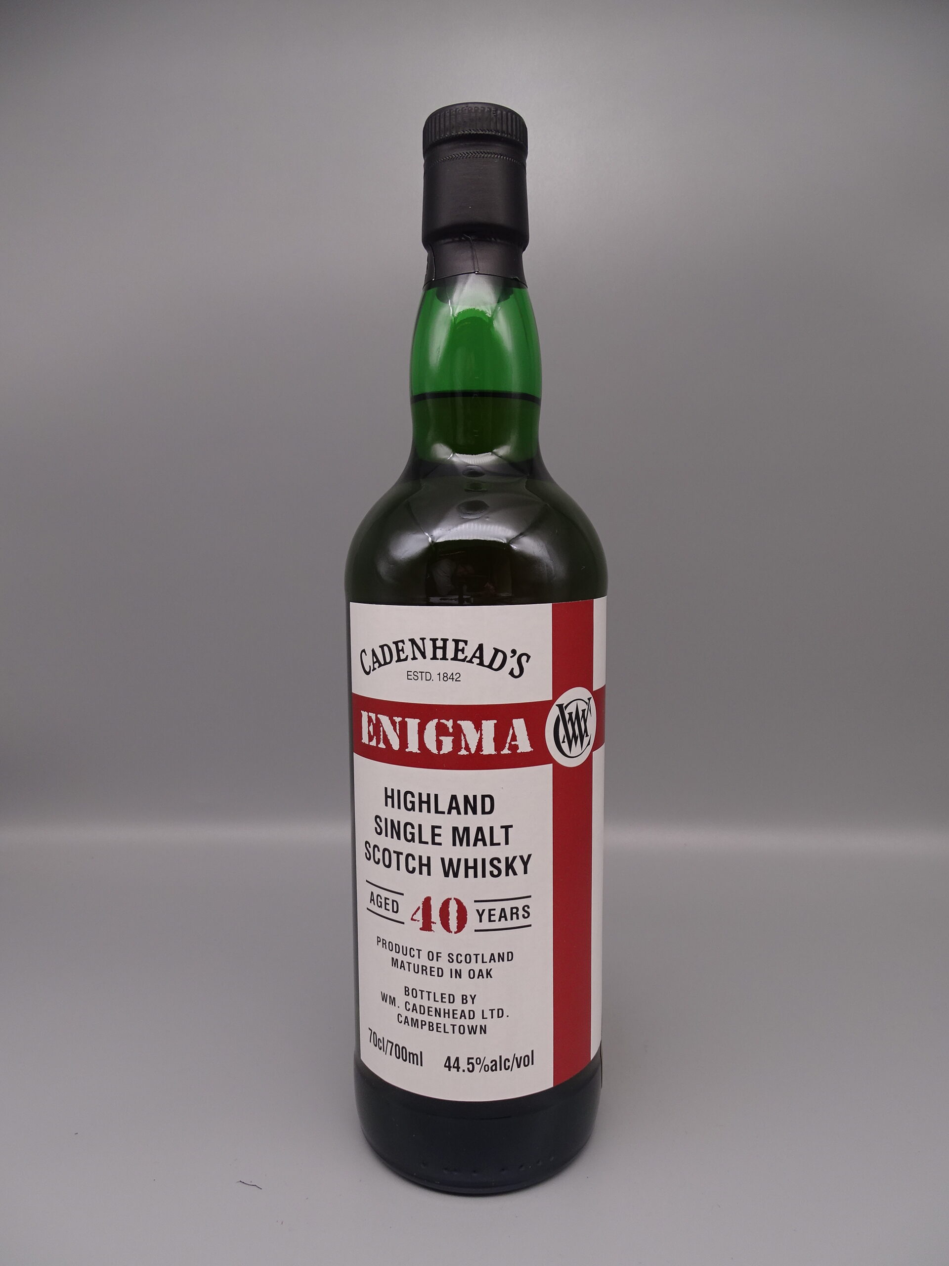 Enigma 40yo Single Malt (mutmaßlich Glenmorangie) 44,5%