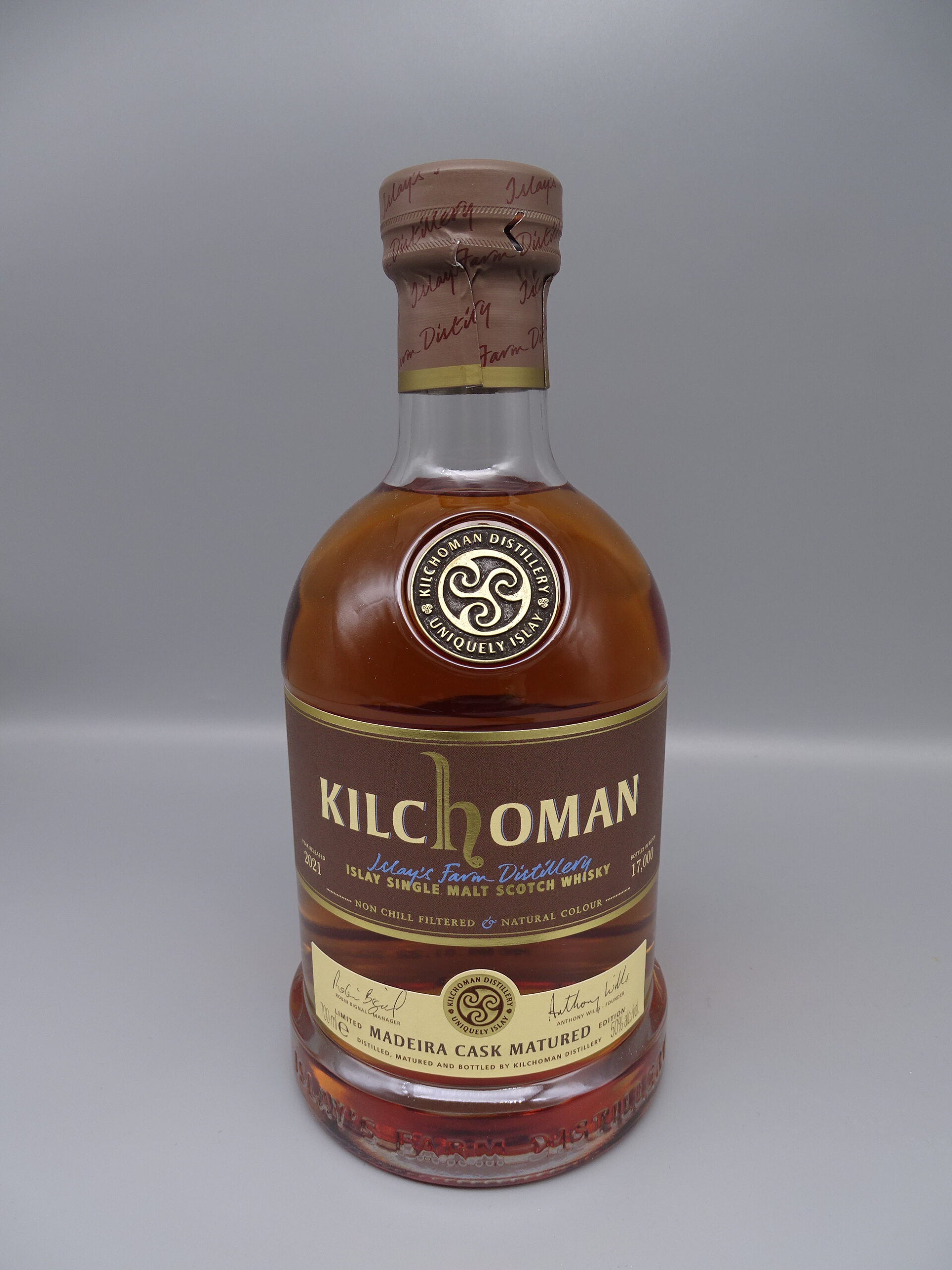 Kilchoman Madeira Cask Release 2021 100% Fresh Madeira Casks 50%