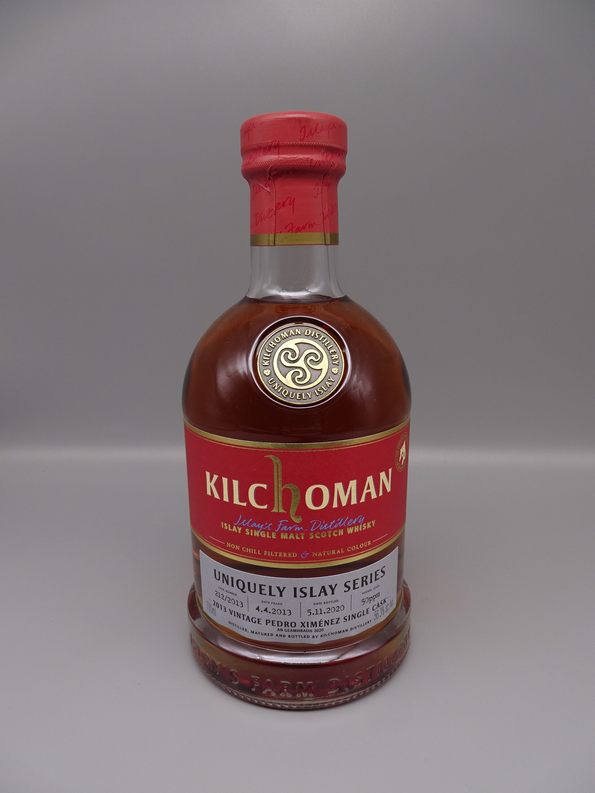 Kilchoman Vintage 2013 Uniquely Islay Series #6/7 Cask 212/2013 PX Finish 56,3%