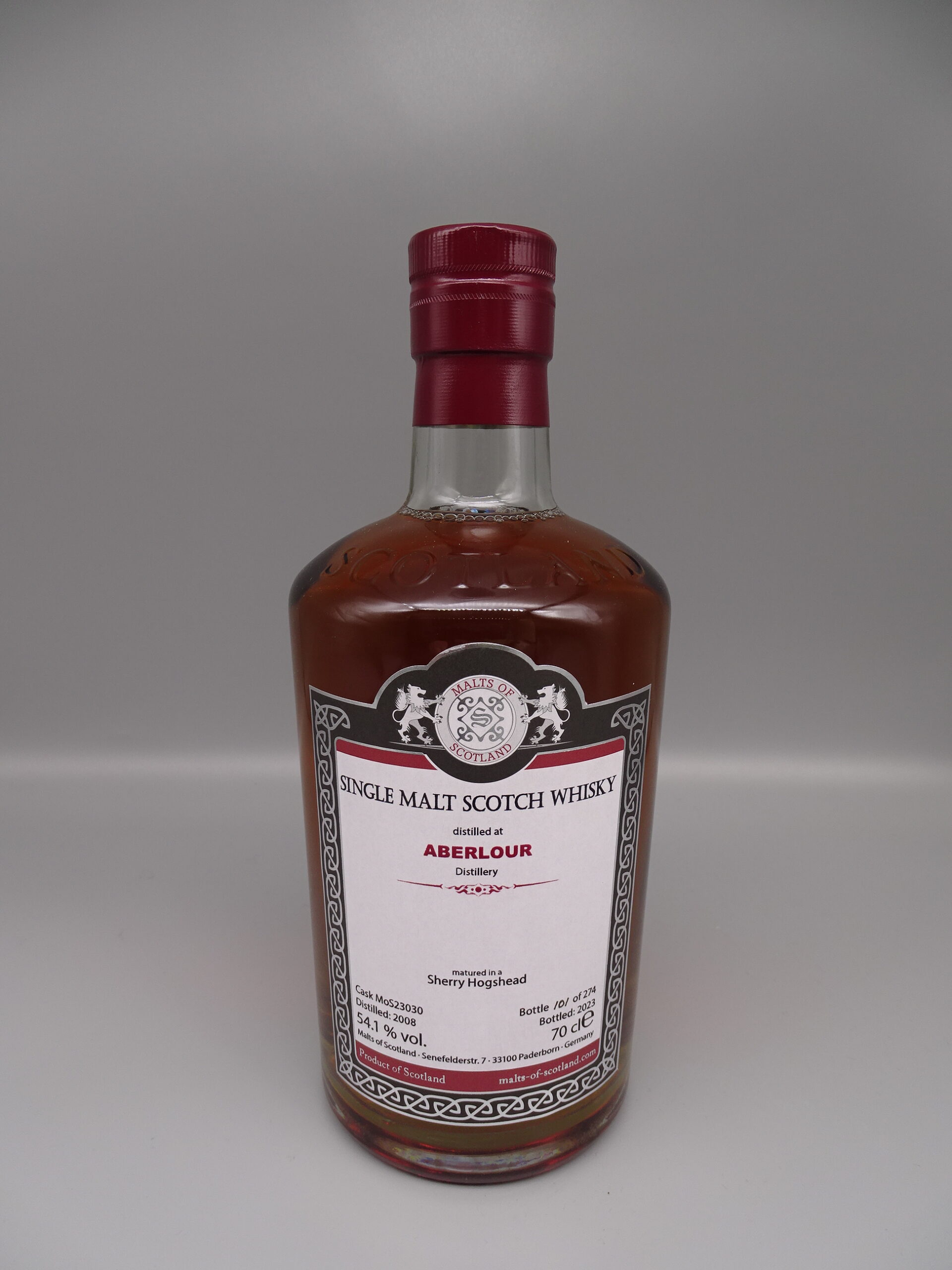 Aberlour 2008/2023 Sherry Hogshead 54,1%