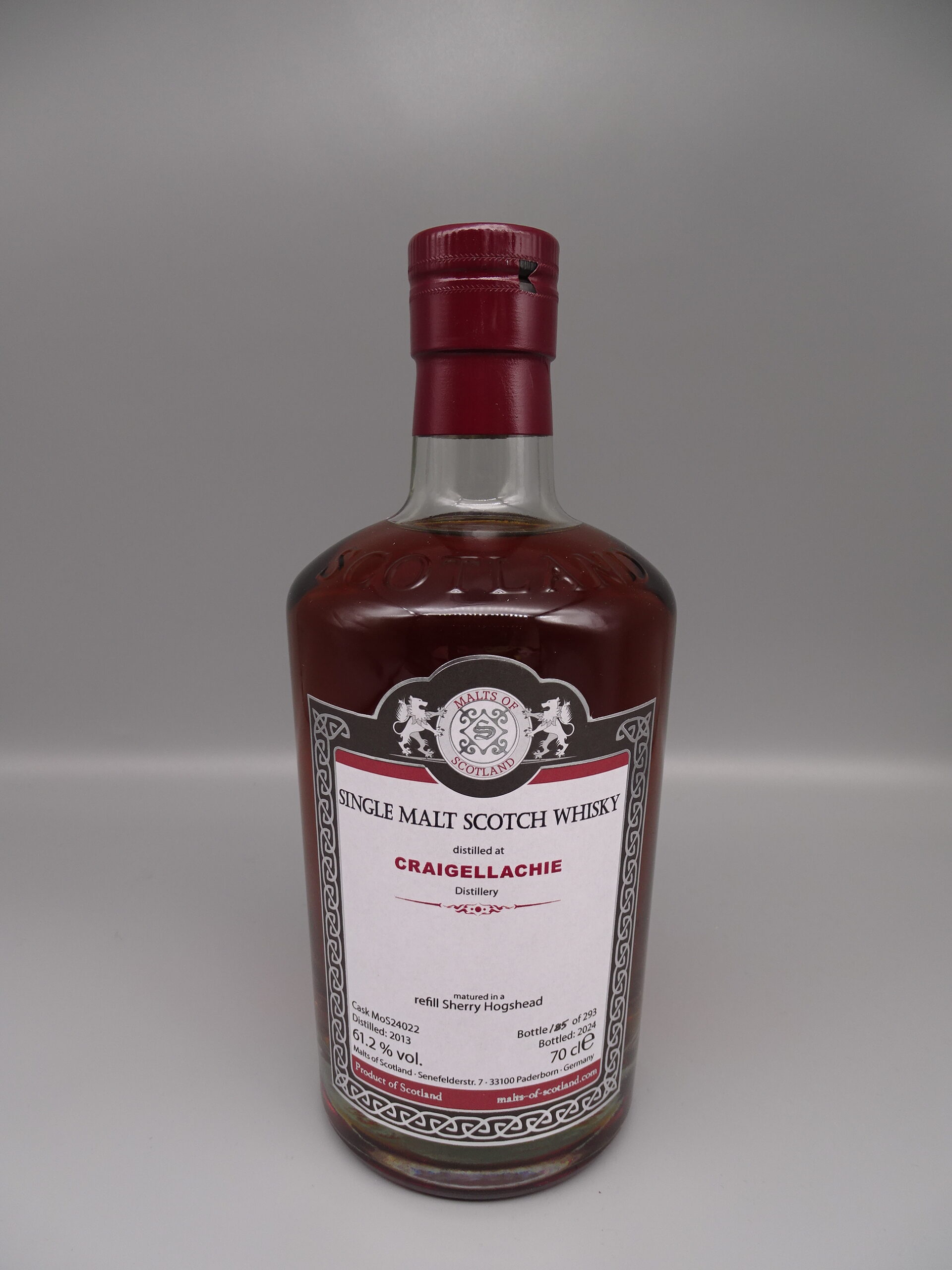 Craigellachie 2013/2024 Refill Sherry Hogshead 61,2%