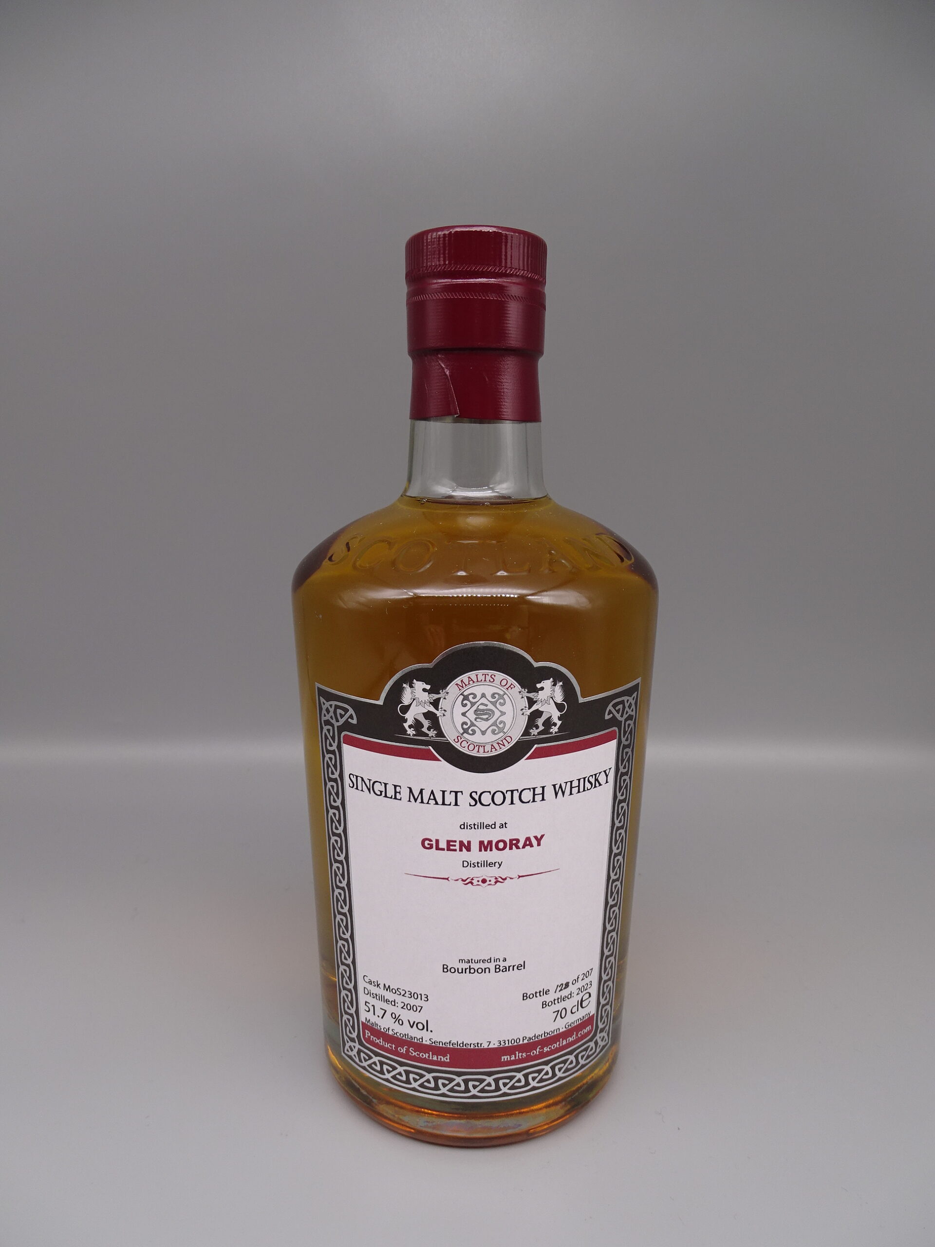 Glen Moray 2007/2023 Bourbon Barrel 51,7%
