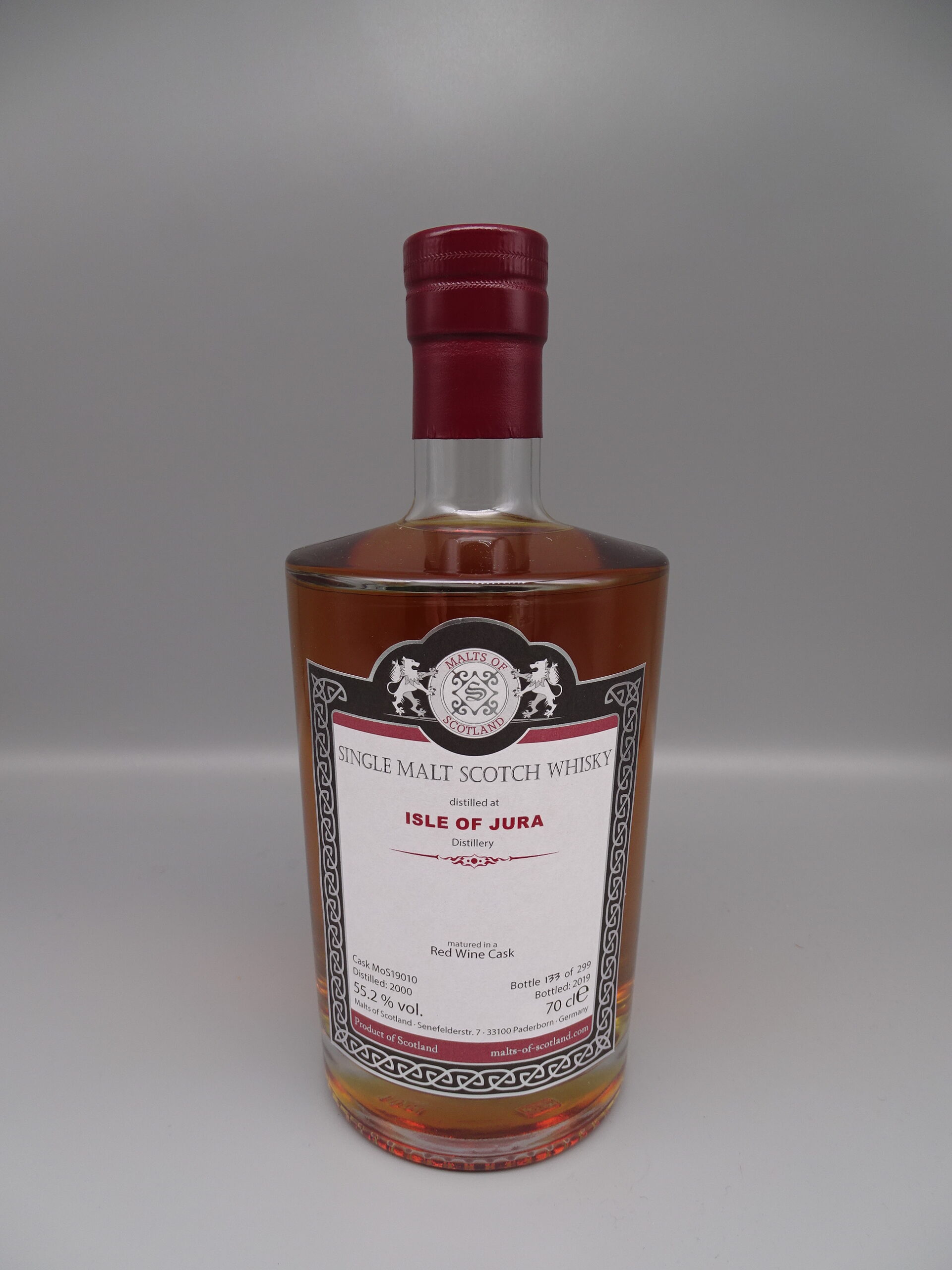 Isle of Jura 2000/2019 Red Wine Cask 55,2%