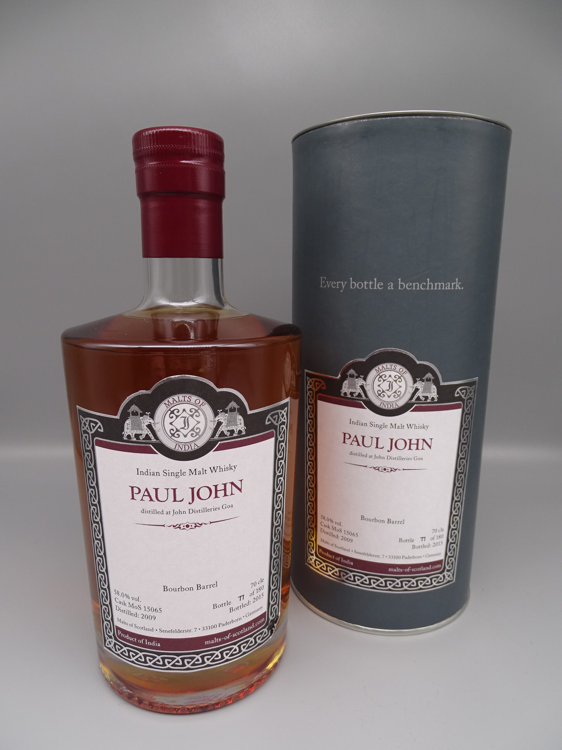 Paul John 2009/2015 5yo Bourbon Barrel 58,0% Cask Strength – Bild 2