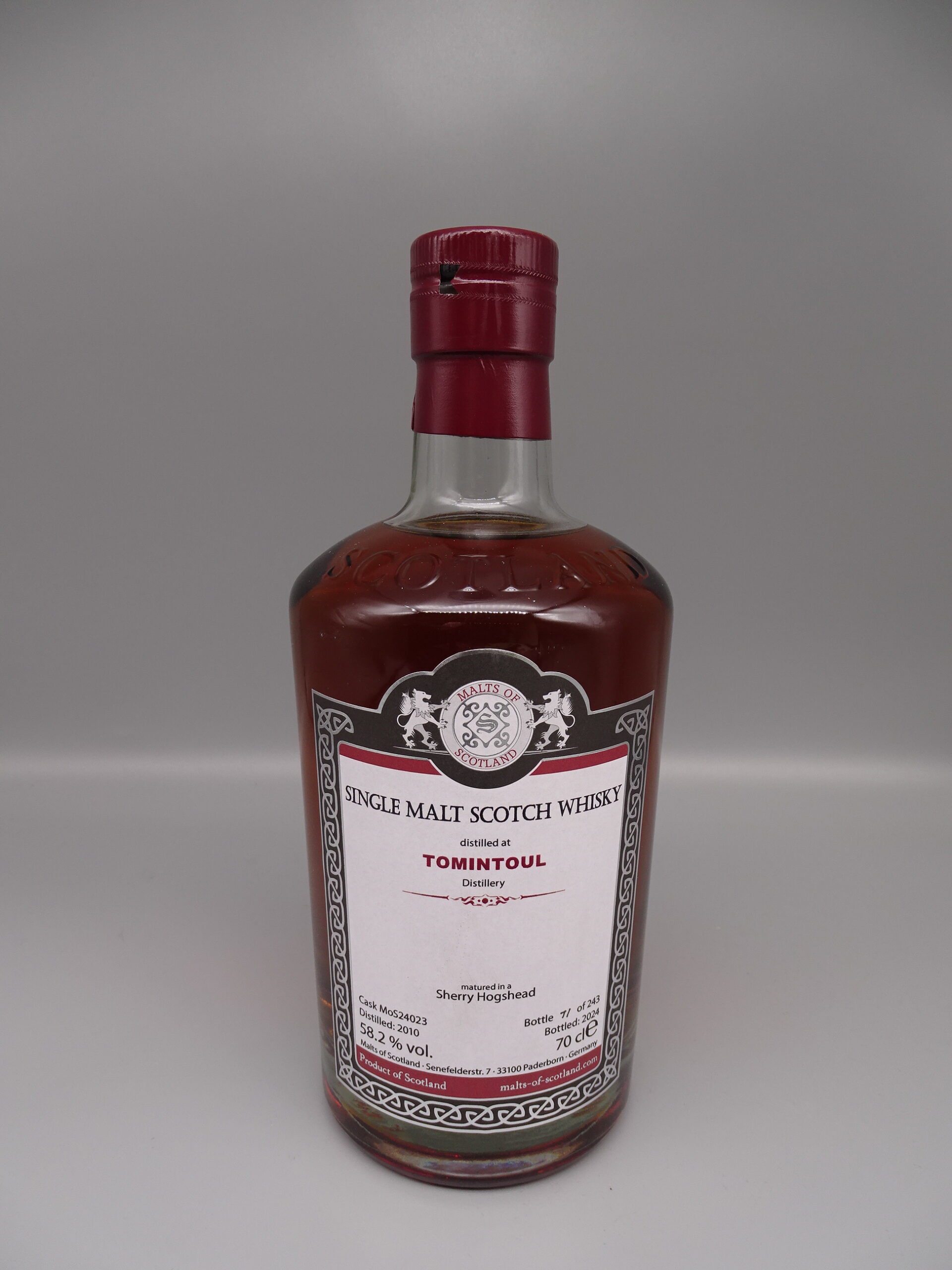 Tomintoul 2010/2024 Sherry Hogshead 58,2%
