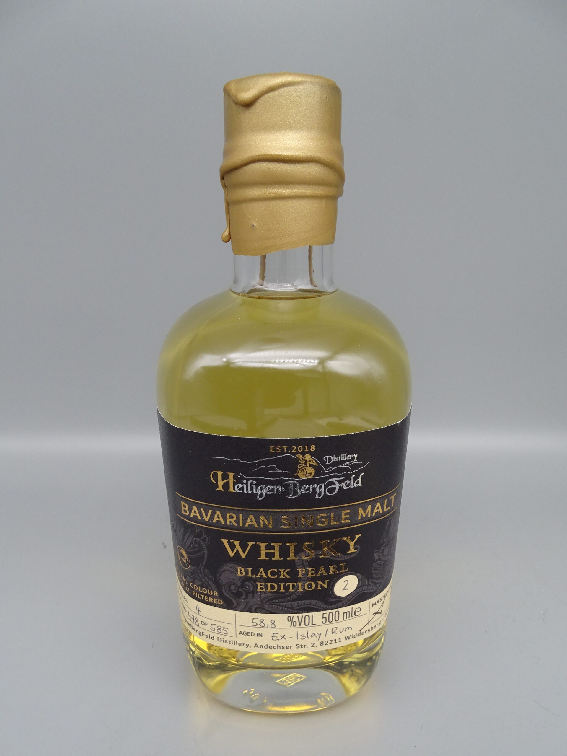 HeiligenBergFeld Black Pearl Edition Nr. 2 Ex Islay/Rum Cask 58,8% 500ml